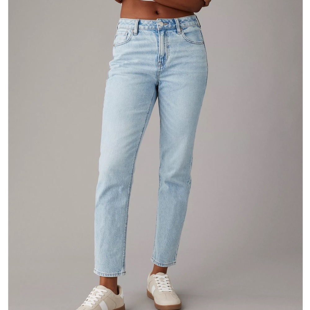 American Eagle Outfitters High-Rise Light Wash Jeans
